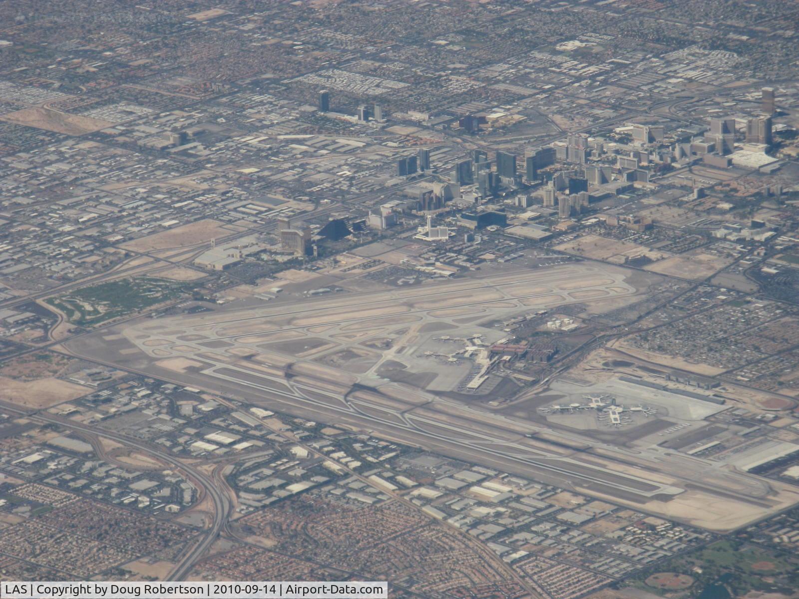Harry Reid International Airport (LAS) - McCarran Int'L Airport Las Vegas and the Strip, from N585NW