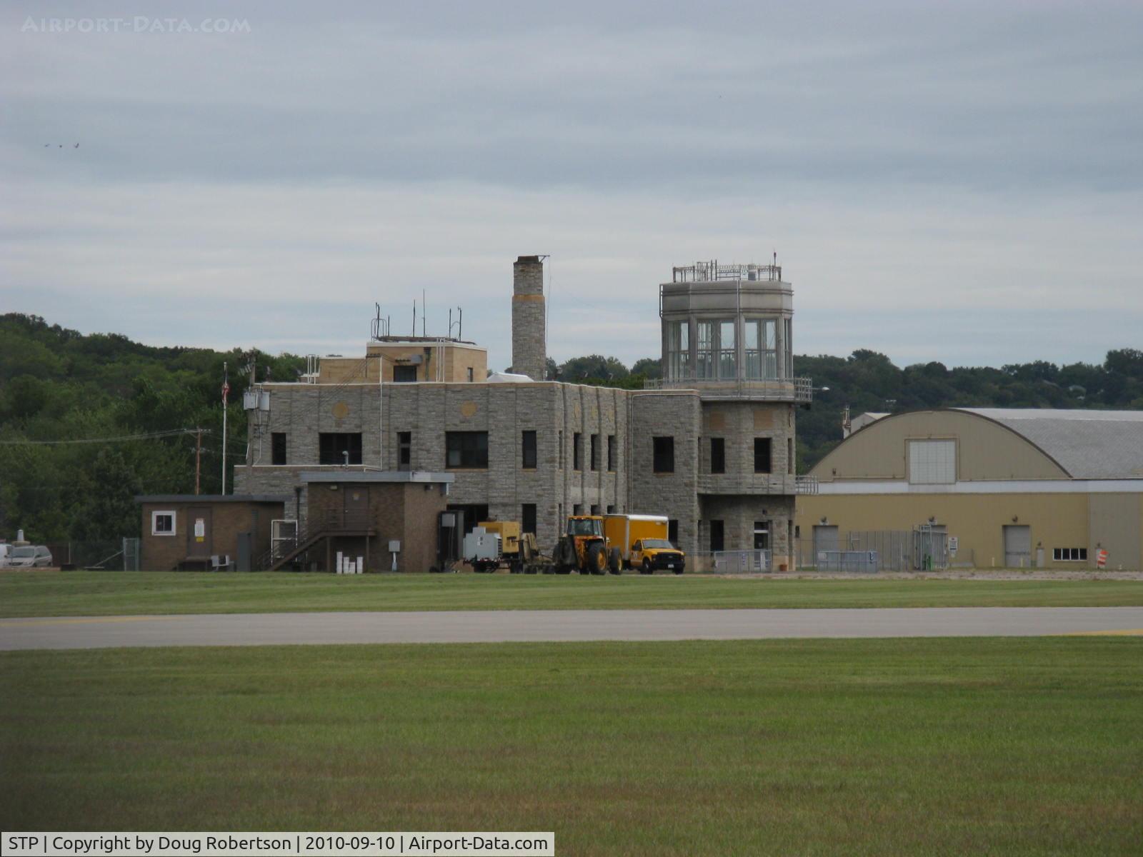 St Paul Downtown Holman Fld Airport (STP) - St. Paul Downtown Holman Field, Old Air Traffic Control Tower. I last landed here in July, 1966 with one passenger, and this Tower in use then.