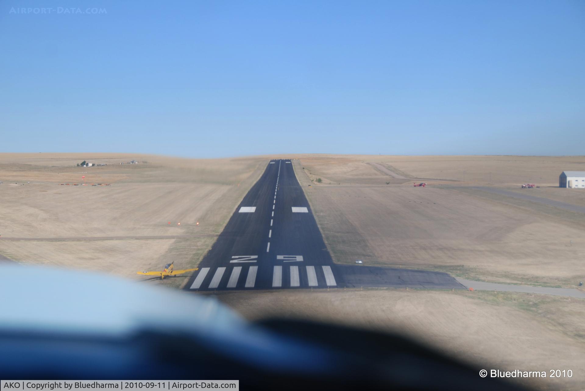 Colorado Plains Regional Airport (AKO) - On final to AKO runway 29.