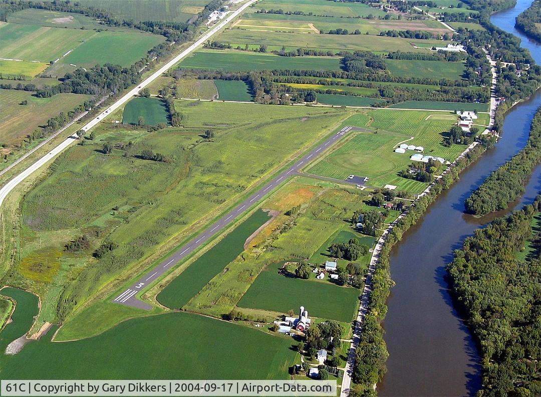 Fort Atkinson Municipal Airport (61C) - 61C from the south