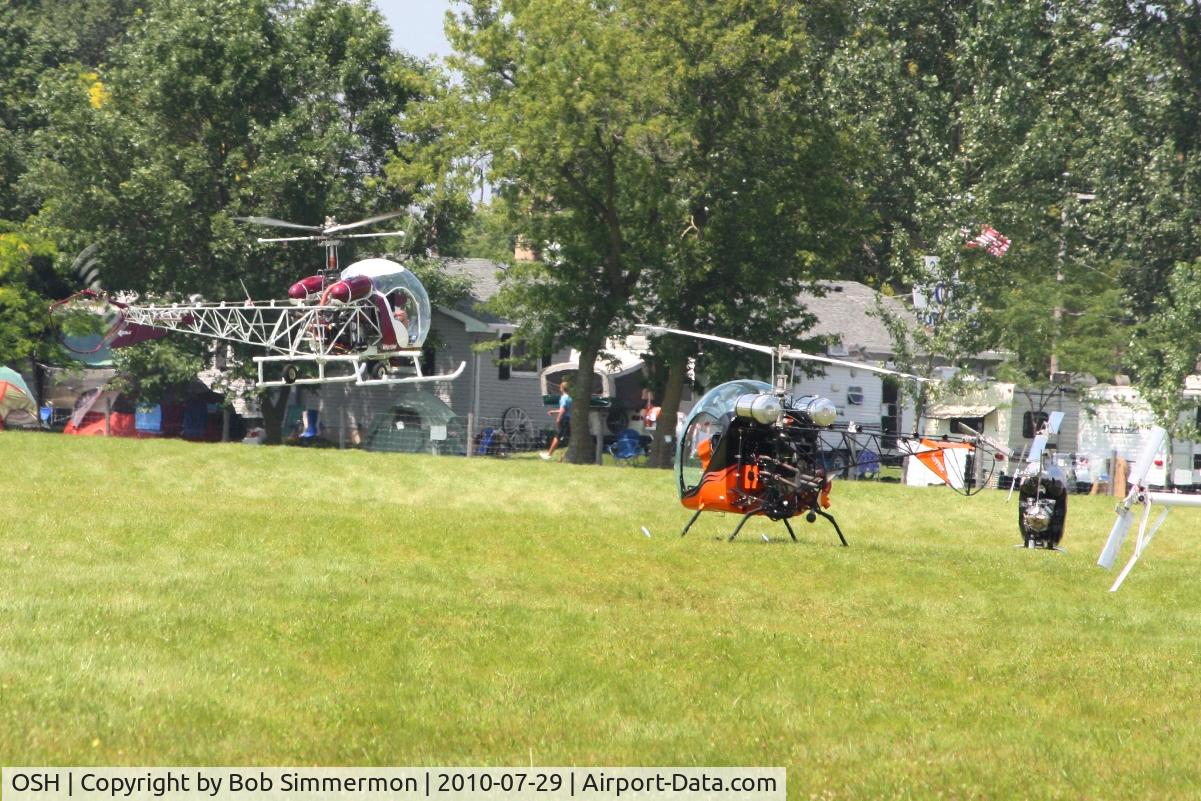 Wittman Regional Airport (OSH) - Helicopter area at Airventure 2010 - Oshkosh, Wisconsin