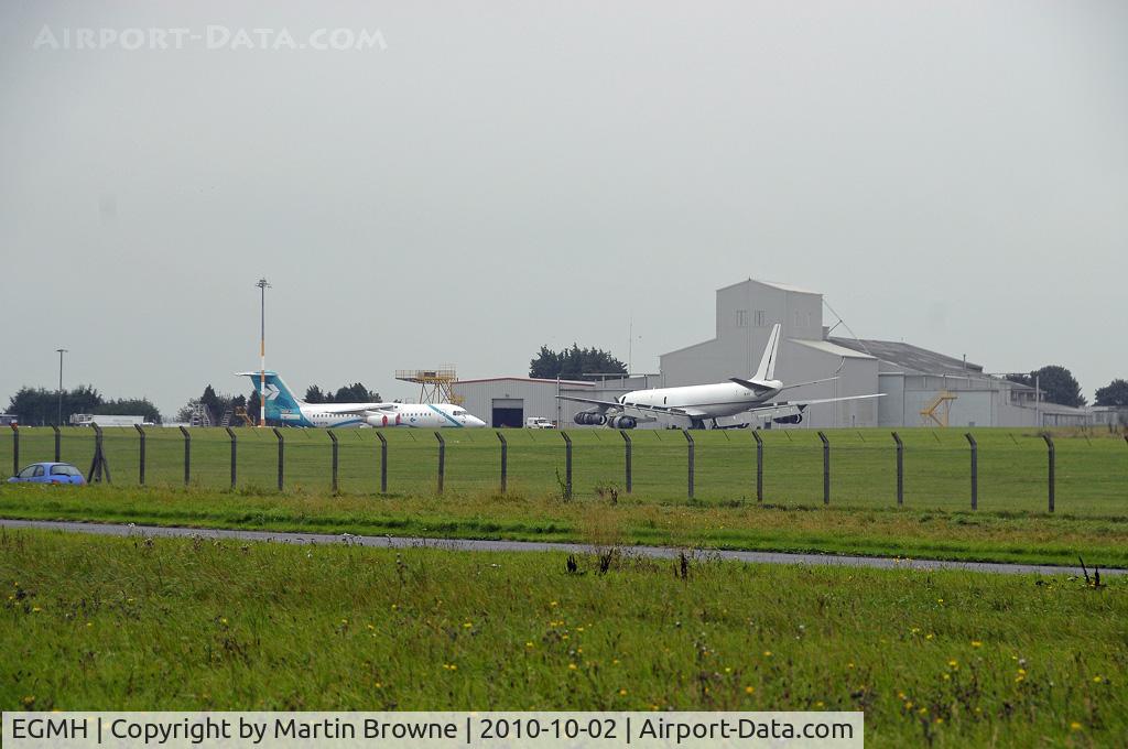 Kent International Airport, Canterbury, England United Kingdom (EGMH) - Manston Airport view from the Spitfire and Hurricane Memorial Museum.