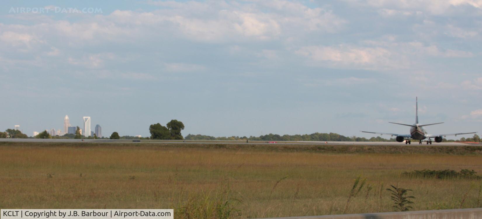 Charlotte/douglas International Airport (CLT) - Overlooking runway 36R torwards the city