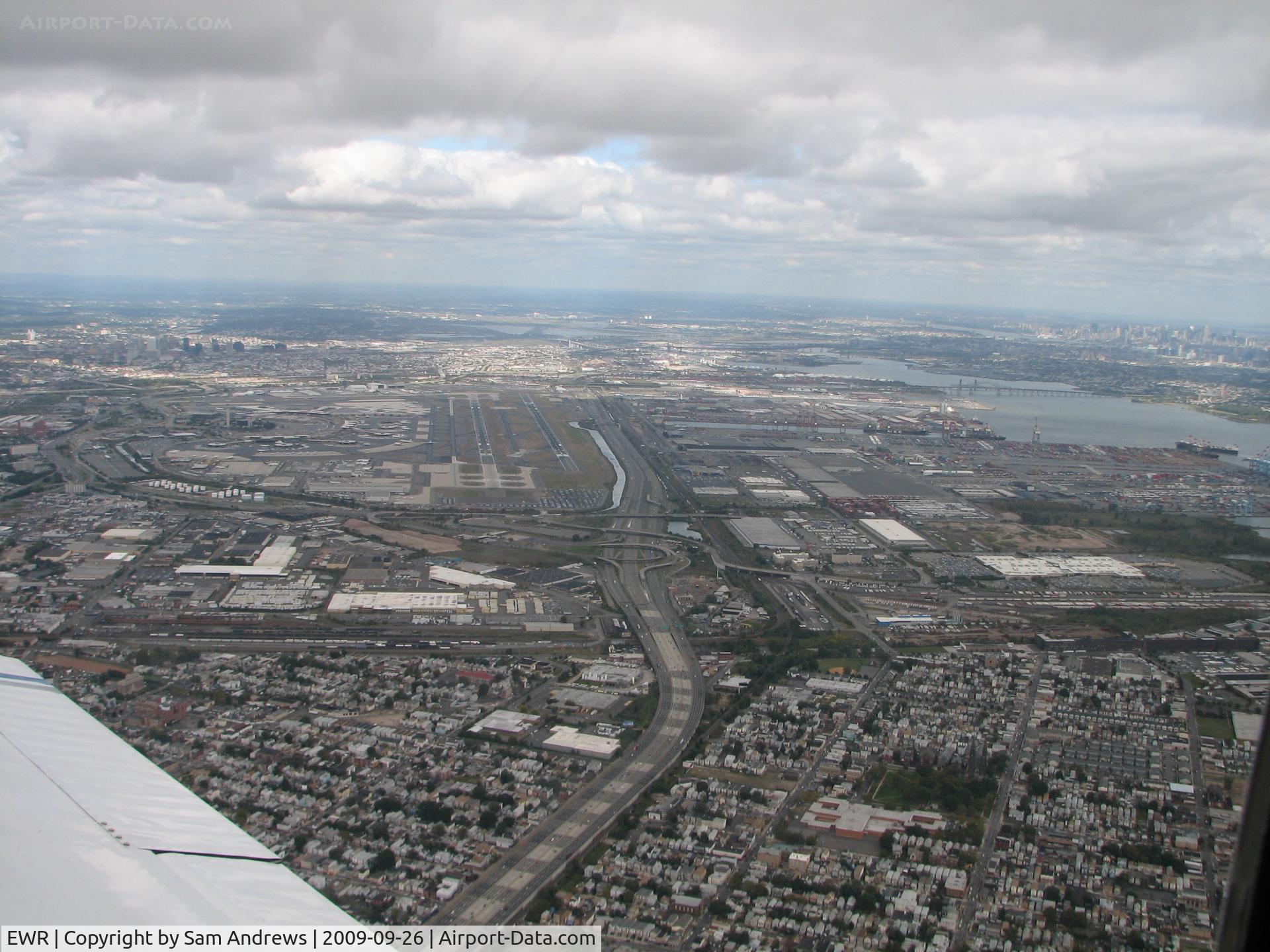 Newark Liberty International Airport (EWR) - Departing Newark to the west in PA28-151.