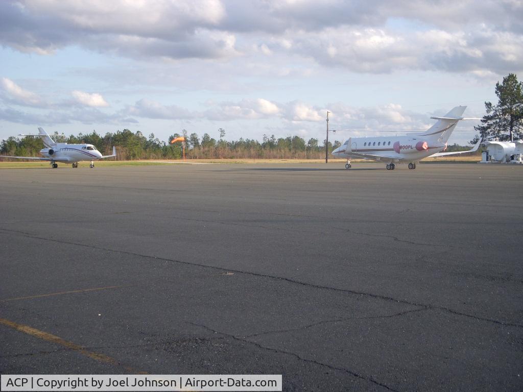 Allen Parish Airport (ACP) - Jet charters setting on ramp awaiting casino guest to return.