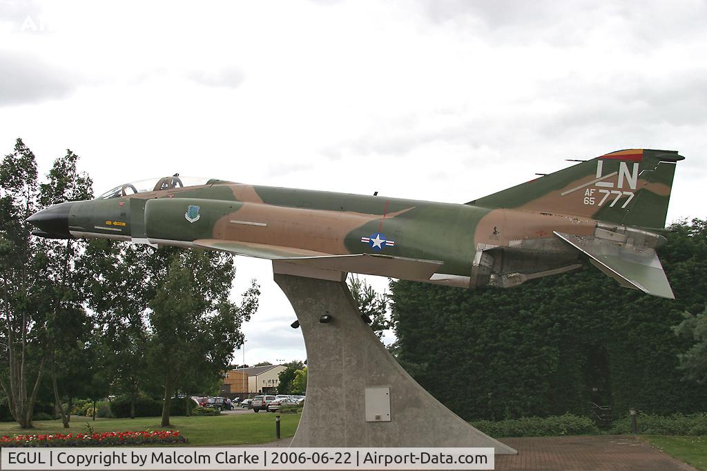 RAF Lakenheath Airport, Lakenheath, England United Kingdom (EGUL) - McDonnell F-4C Phantom II 65-0777. Actually 63-7419. In the Commemorative area at RAF Lakenheath, UK. An ex BDRT airframe from RAF Alconbury.
