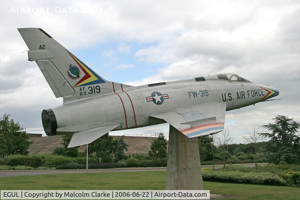 RAF Lakenheath Airport, Lakenheath, England United Kingdom (EGUL) - North American F-100D Super Sabre 54-2269 re-serialled to 63-0319. The 