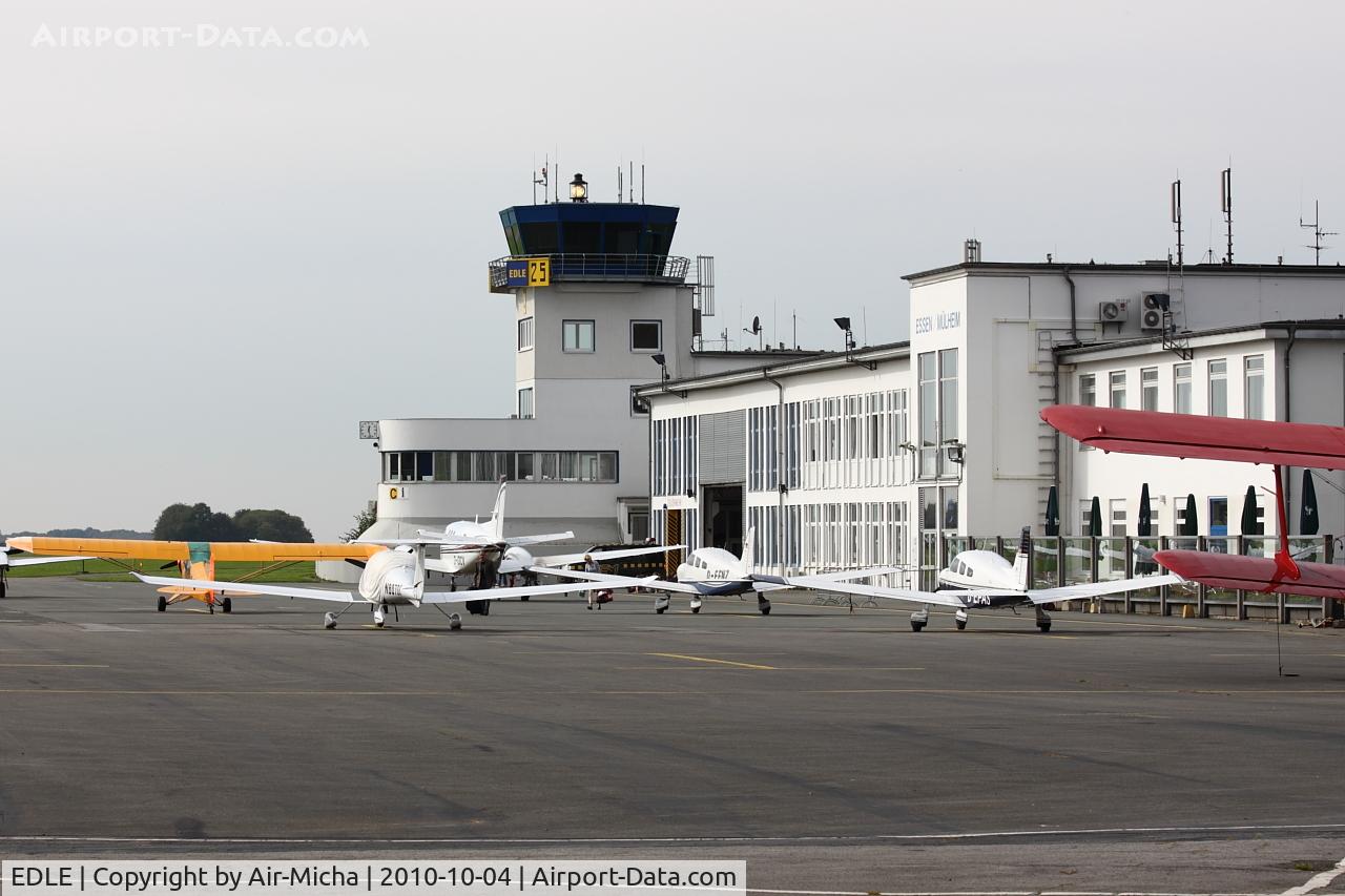 Essen/Mülheim Airport, Essen Germany (EDLE) - Airport Ramp of Essen Mülheim Airport, Germany, ESS/ EDLE