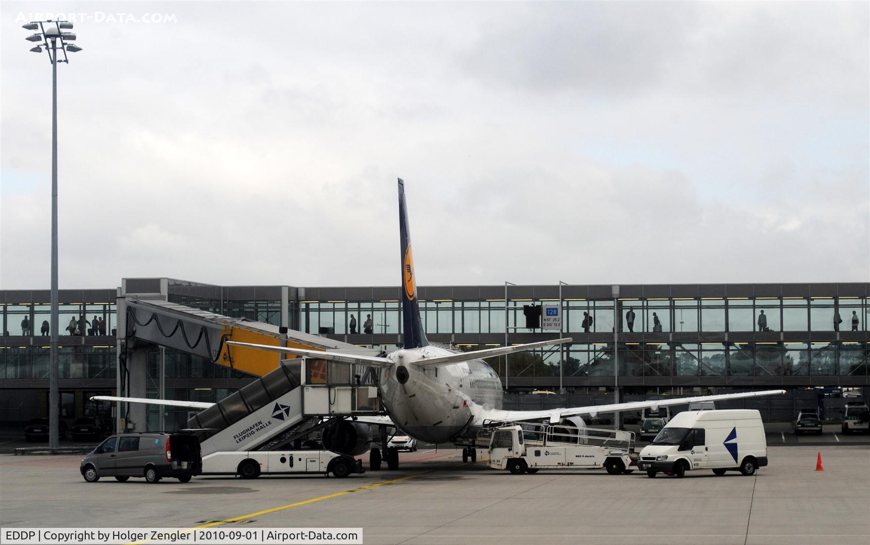 Leipzig/Halle Airport, Leipzig/Halle Germany (EDDP) - View from an outpushed aircraft.