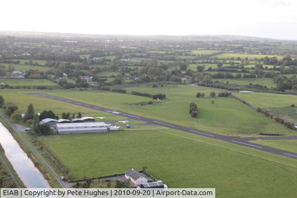 EIAB Airport - Abbeyshrule, Ireland - alongside the Grand Canal, seen from balloon G-BRUV