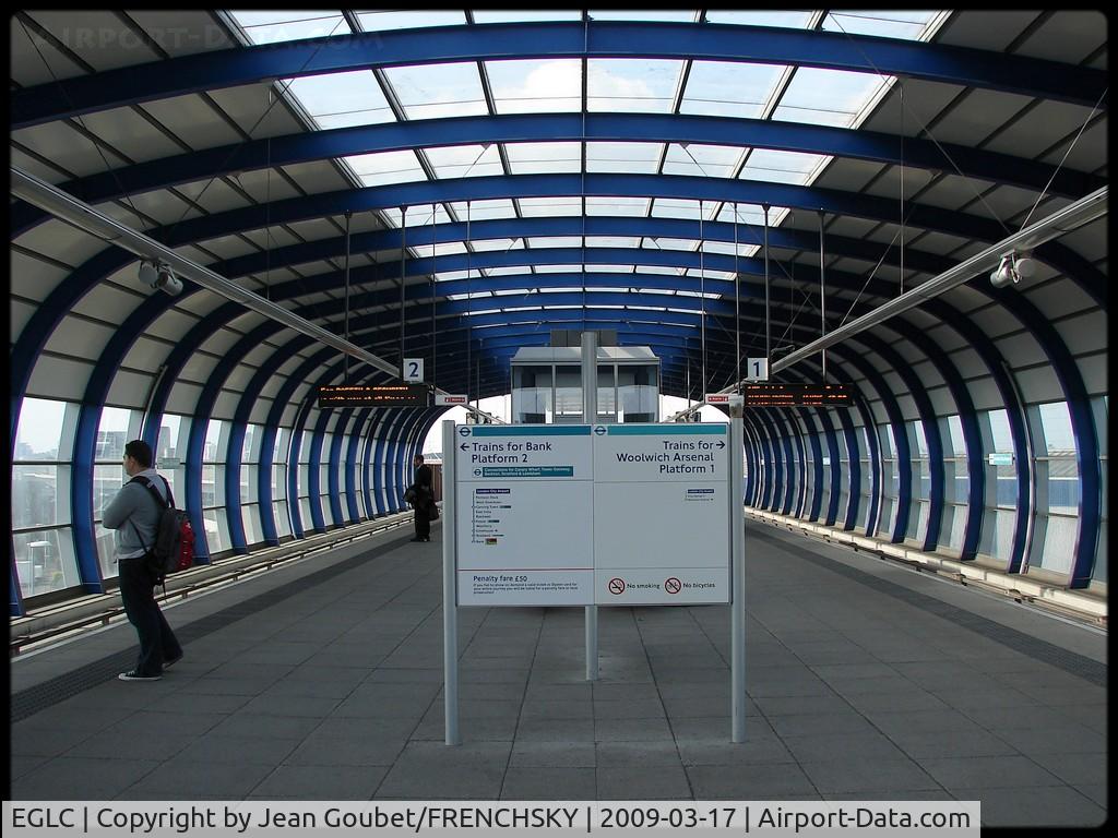 London City Airport, London, England United Kingdom (EGLC) - railways station