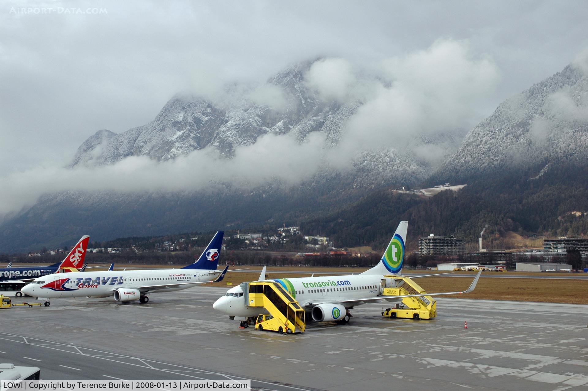 Innsbruck Airport, Innsbruck Austria (LOWI) - Winters Day Jan.2008