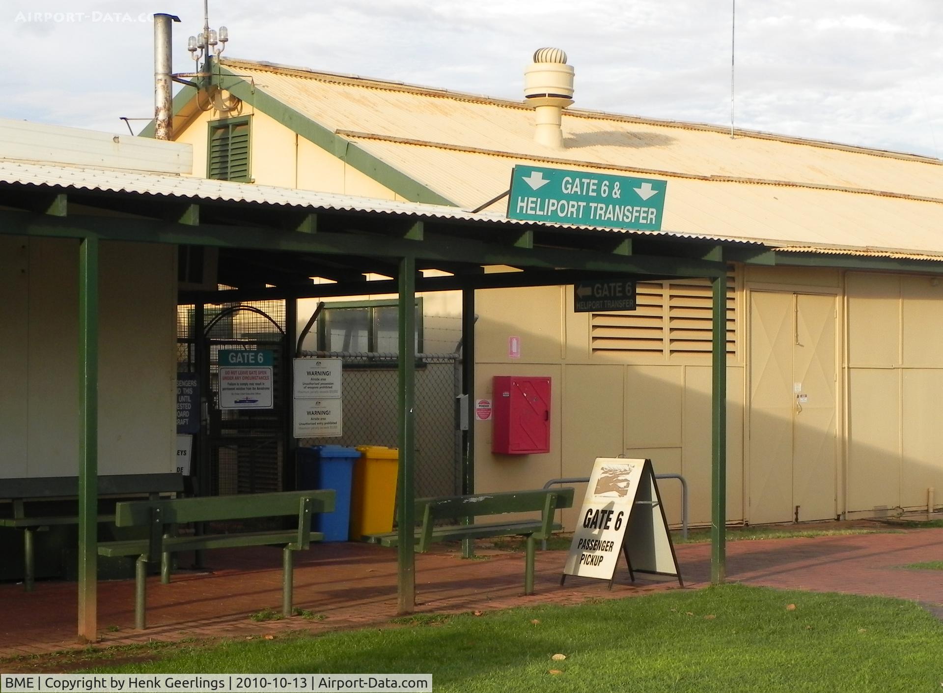 Broome International Airport, Broome, Western Australia Australia (BME) - Helicopter Transfer Gate 