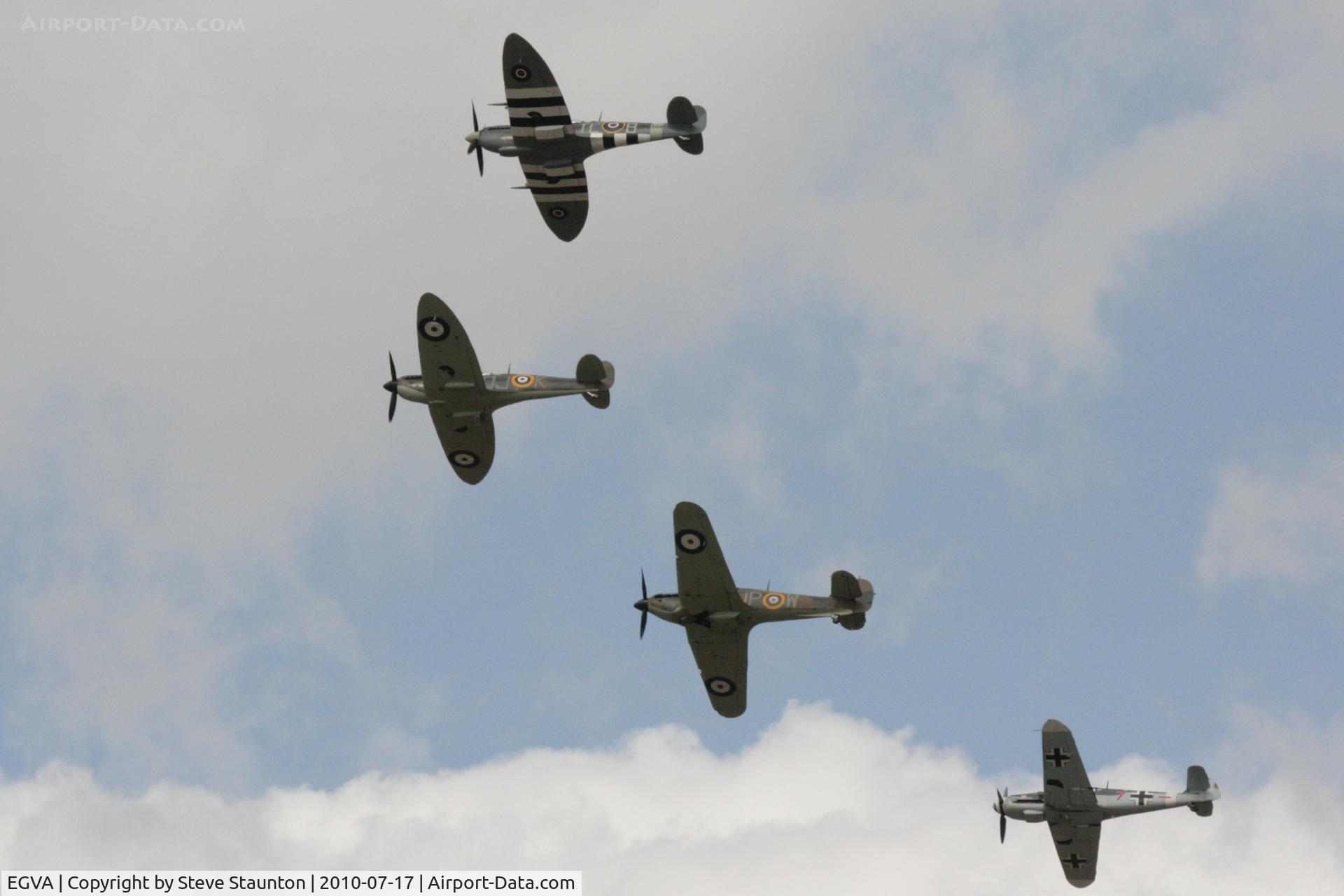 RAF Fairford Airport, Fairford, England United Kingdom (EGVA) - Battle of Britian flypast - taken at the Royal International Air Tattoo 2010