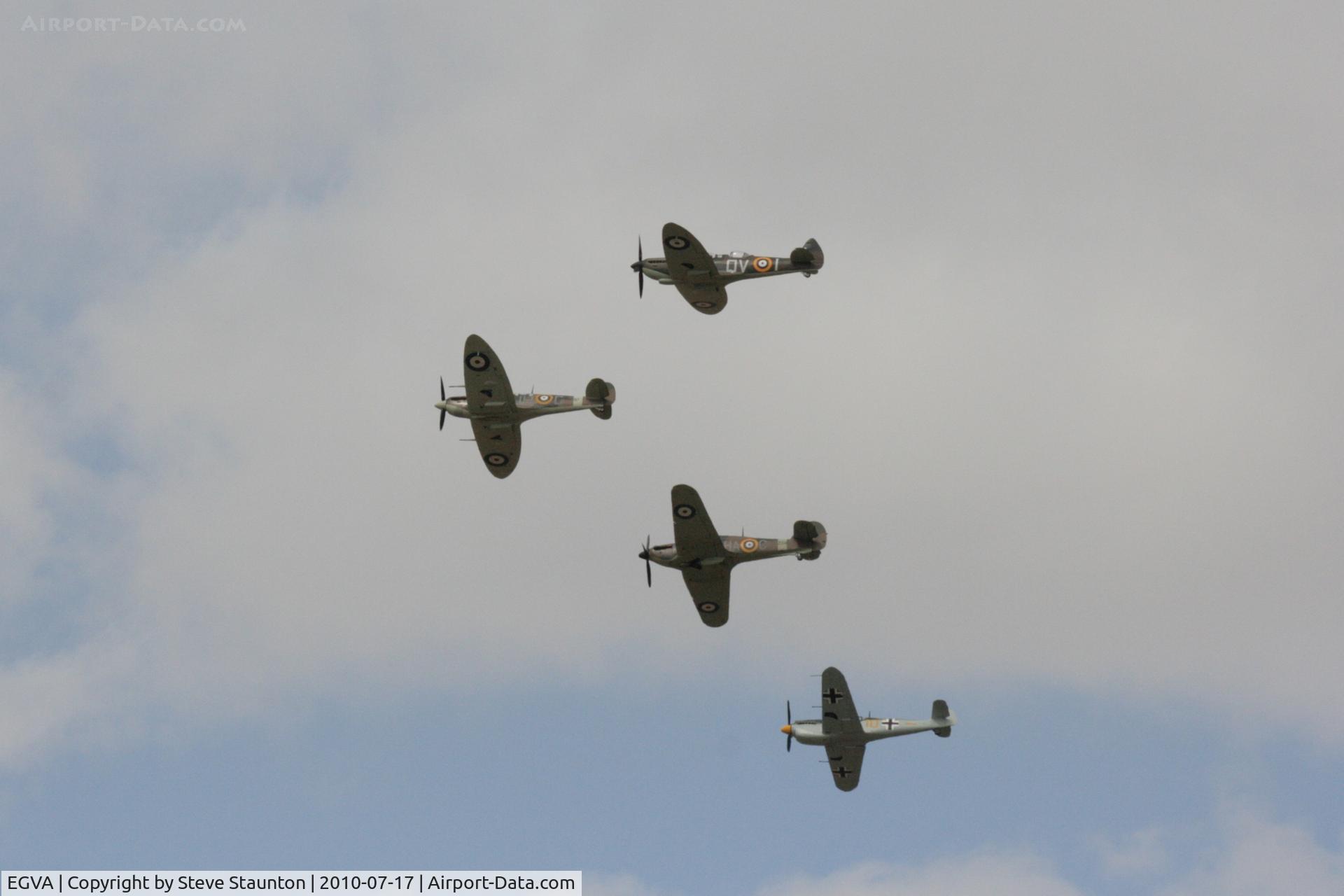RAF Fairford Airport, Fairford, England United Kingdom (EGVA) - Battle of Britian flypast - taken at the Royal International Air Tattoo 2010
