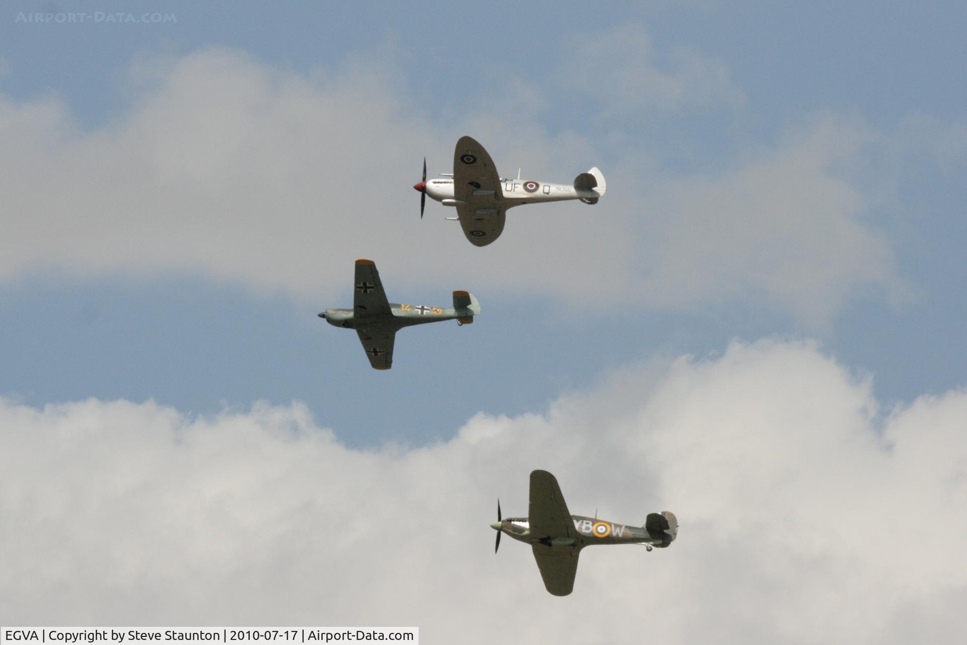 RAF Fairford Airport, Fairford, England United Kingdom (EGVA) - Battle of Britian flypast - taken at the Royal International Air Tattoo 2010