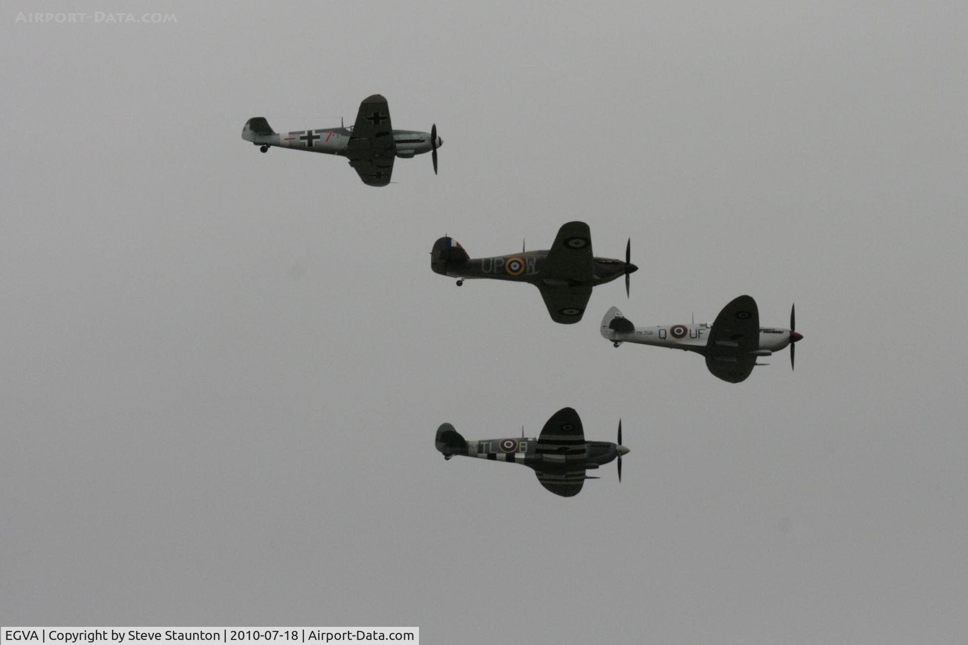 RAF Fairford Airport, Fairford, England United Kingdom (EGVA) - Battle of Britian flypast - taken at the Royal International Air Tattoo 2010