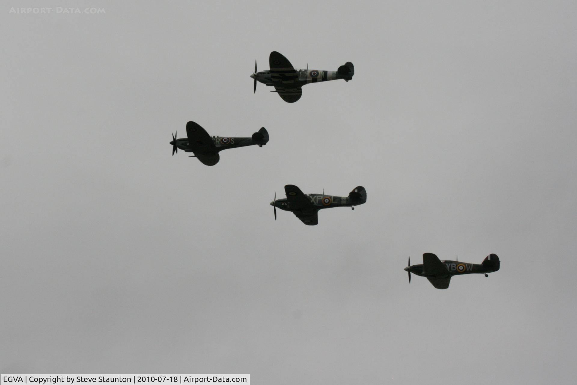 RAF Fairford Airport, Fairford, England United Kingdom (EGVA) - Battle of Britian flypast - taken at the Royal International Air Tattoo 2010