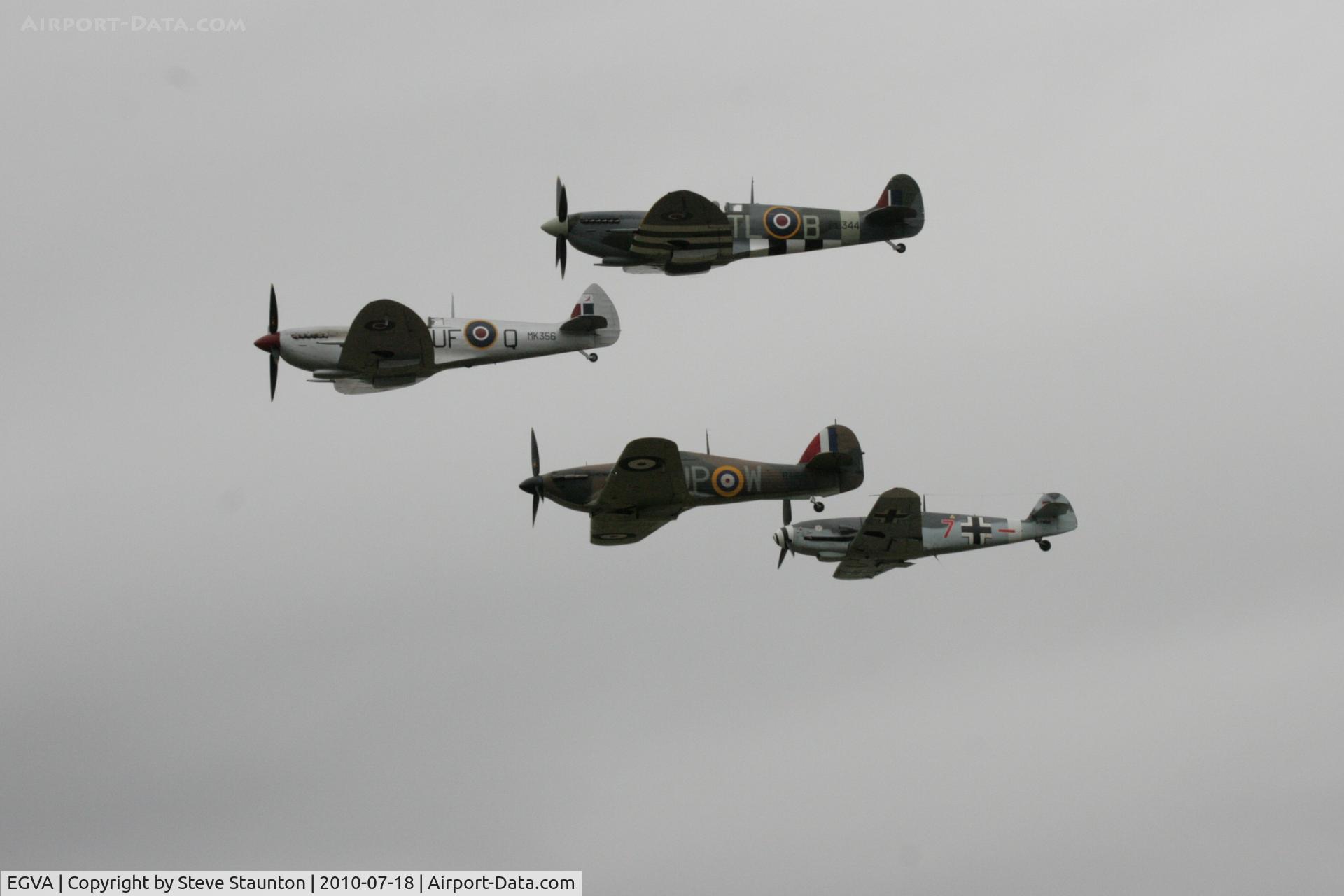 RAF Fairford Airport, Fairford, England United Kingdom (EGVA) - Battle of Britian flypast - taken at the Royal International Air Tattoo 2010