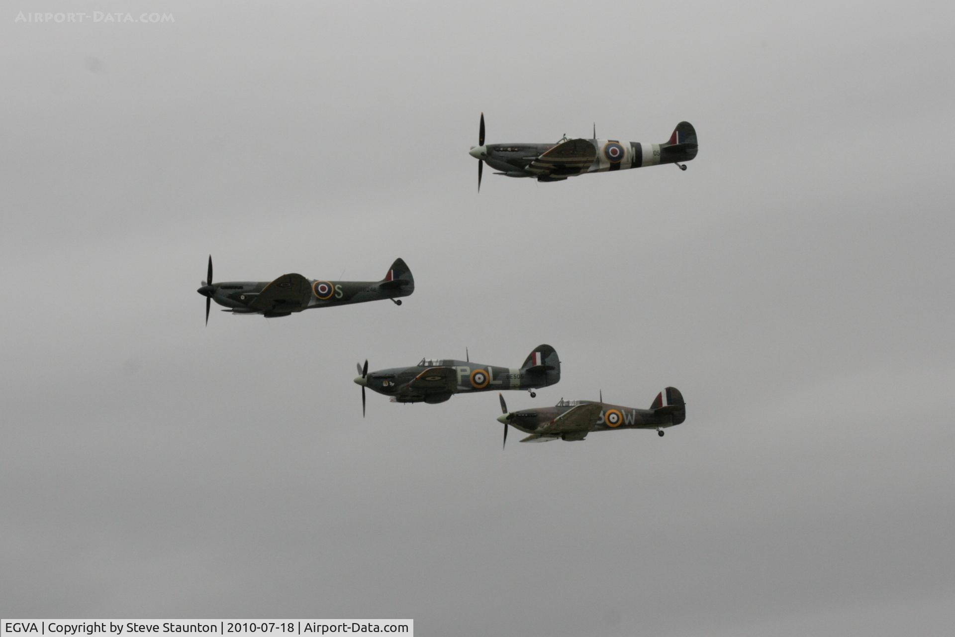RAF Fairford Airport, Fairford, England United Kingdom (EGVA) - Battle of Britian flypast - taken at the Royal International Air Tattoo 2010