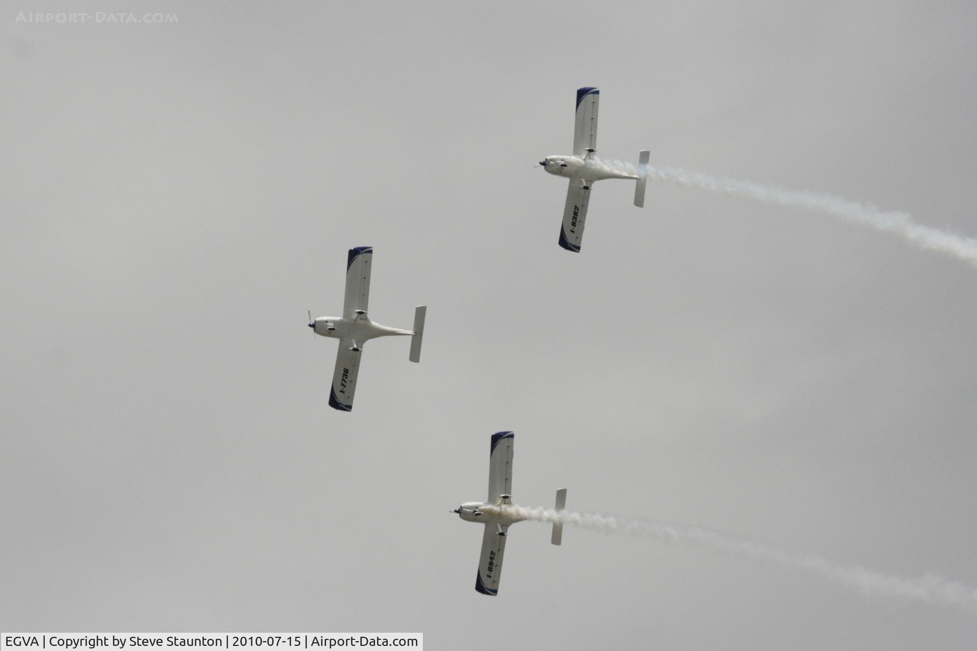 RAF Fairford Airport, Fairford, England United Kingdom (EGVA) - Texan Team, three disabed pilots flying close formation in these ultra lights - taken at the Royal International Air Tattoo 2010