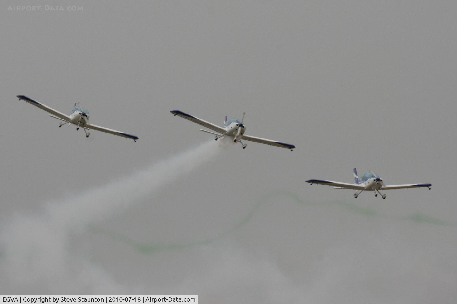 RAF Fairford Airport, Fairford, England United Kingdom (EGVA) - Texan Team, three disabed pilots flying close formation in these ultra lights - taken at the Royal International Air Tattoo 2010