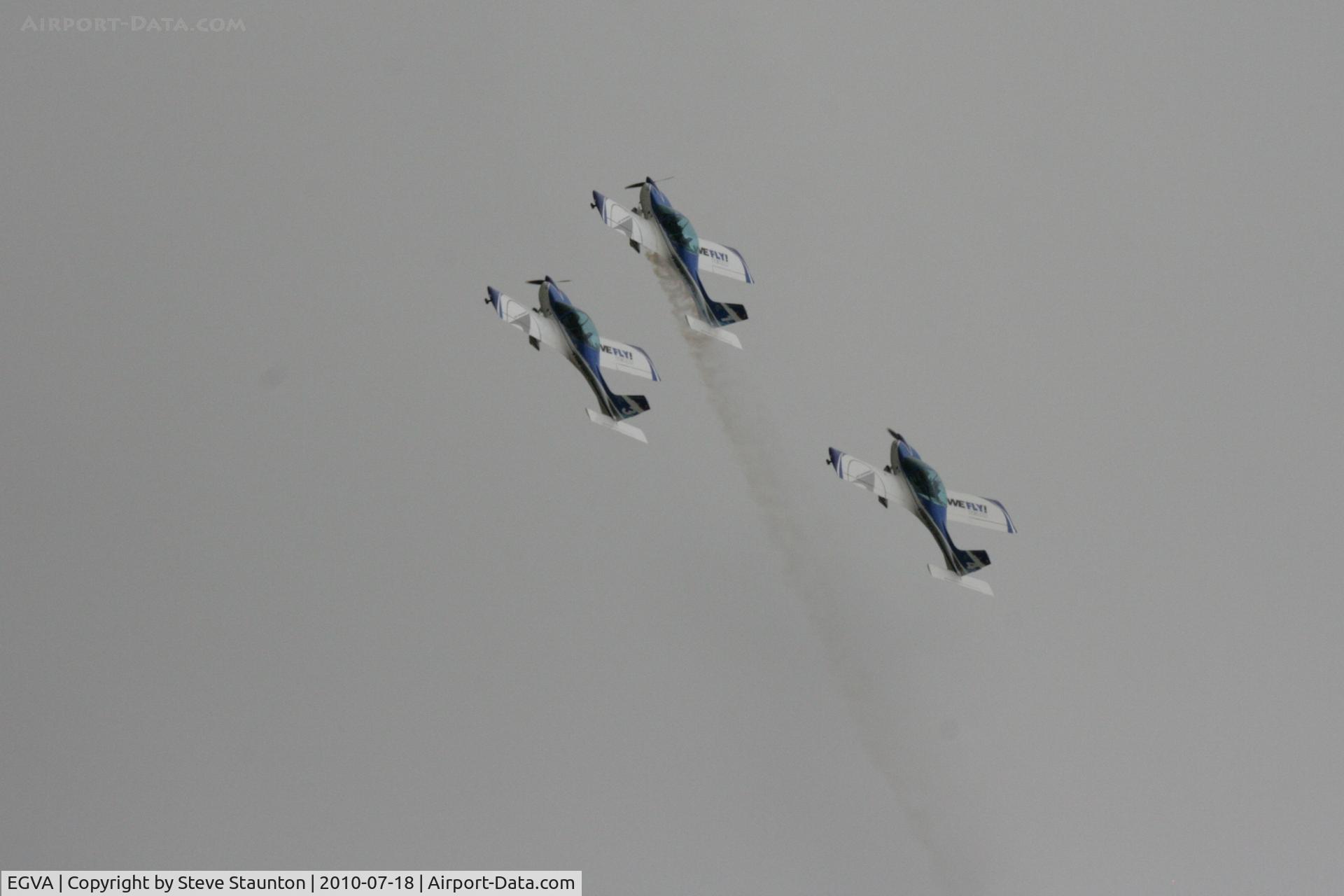 RAF Fairford Airport, Fairford, England United Kingdom (EGVA) - Texan Team, three disabed pilots flying close formation in these ultra lights - taken at the Royal International Air Tattoo 2010