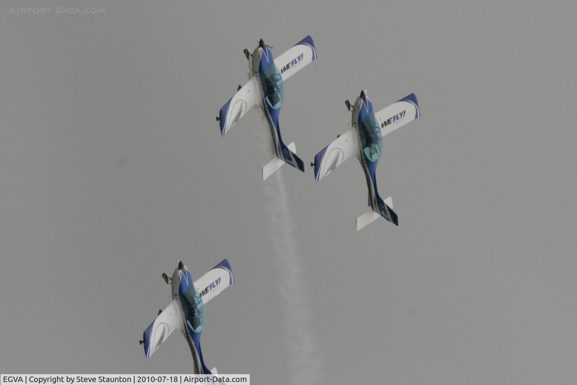 RAF Fairford Airport, Fairford, England United Kingdom (EGVA) - Texan Team, three disabed pilots flying close formation in these ultra lights - taken at the Royal International Air Tattoo 2010