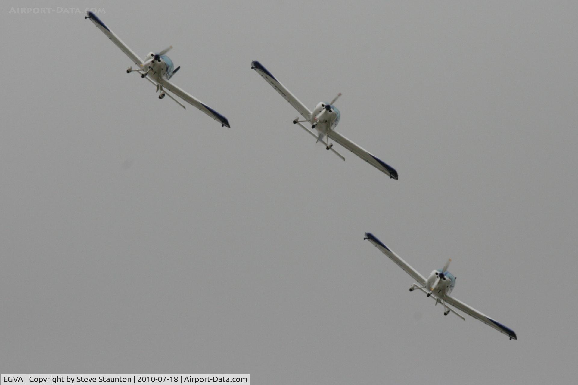 RAF Fairford Airport, Fairford, England United Kingdom (EGVA) - Texan Team, three disabed pilots flying close formation in these ultra lights - taken at the Royal International Air Tattoo 2010