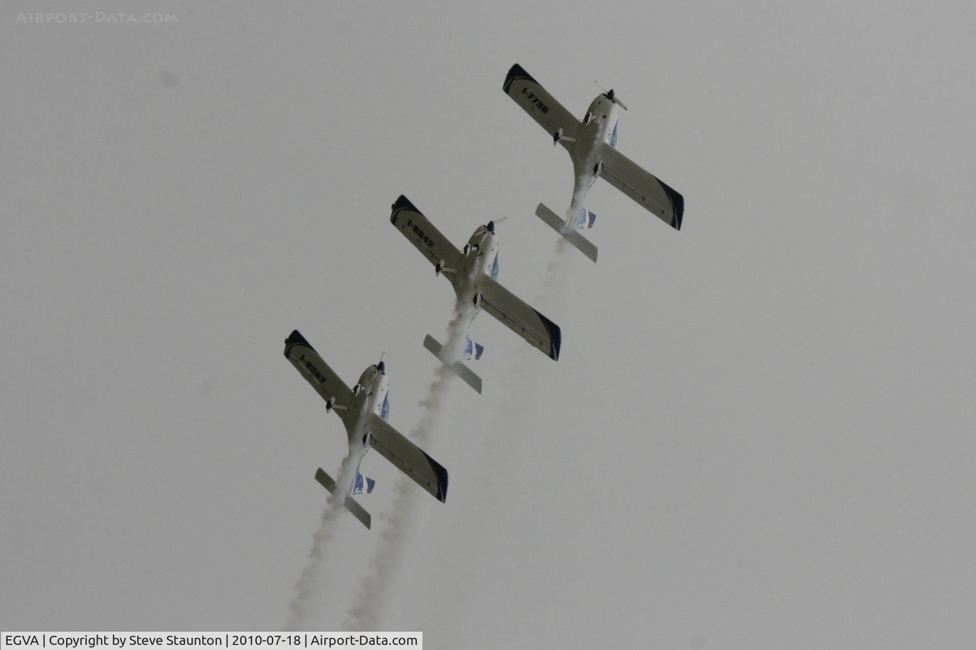RAF Fairford Airport, Fairford, England United Kingdom (EGVA) - Texan Team, three disabed pilots flying close formation in these ultra lights - taken at the Royal International Air Tattoo 2010