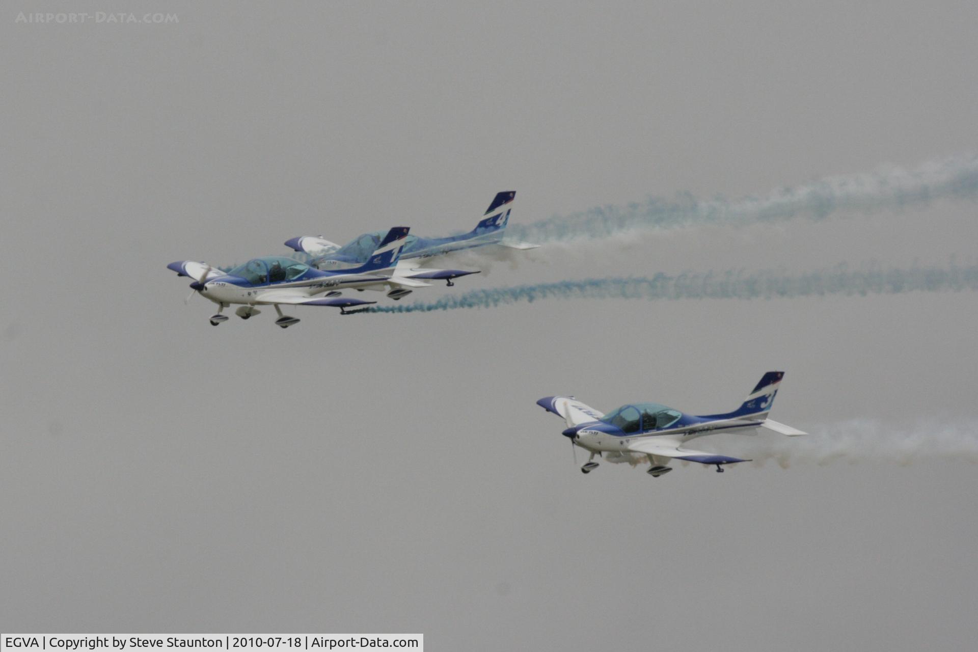 RAF Fairford Airport, Fairford, England United Kingdom (EGVA) - Texan Team, three disabed pilots flying close formation in these ultra lights - taken at the Royal International Air Tattoo 2010