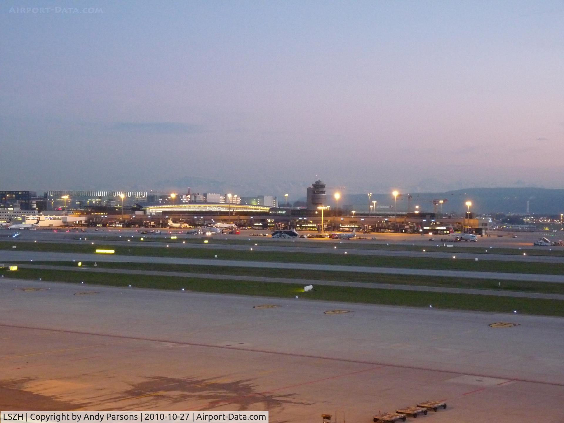 Zurich International Airport, Zurich Switzerland (LSZH) - Zurich early evening
