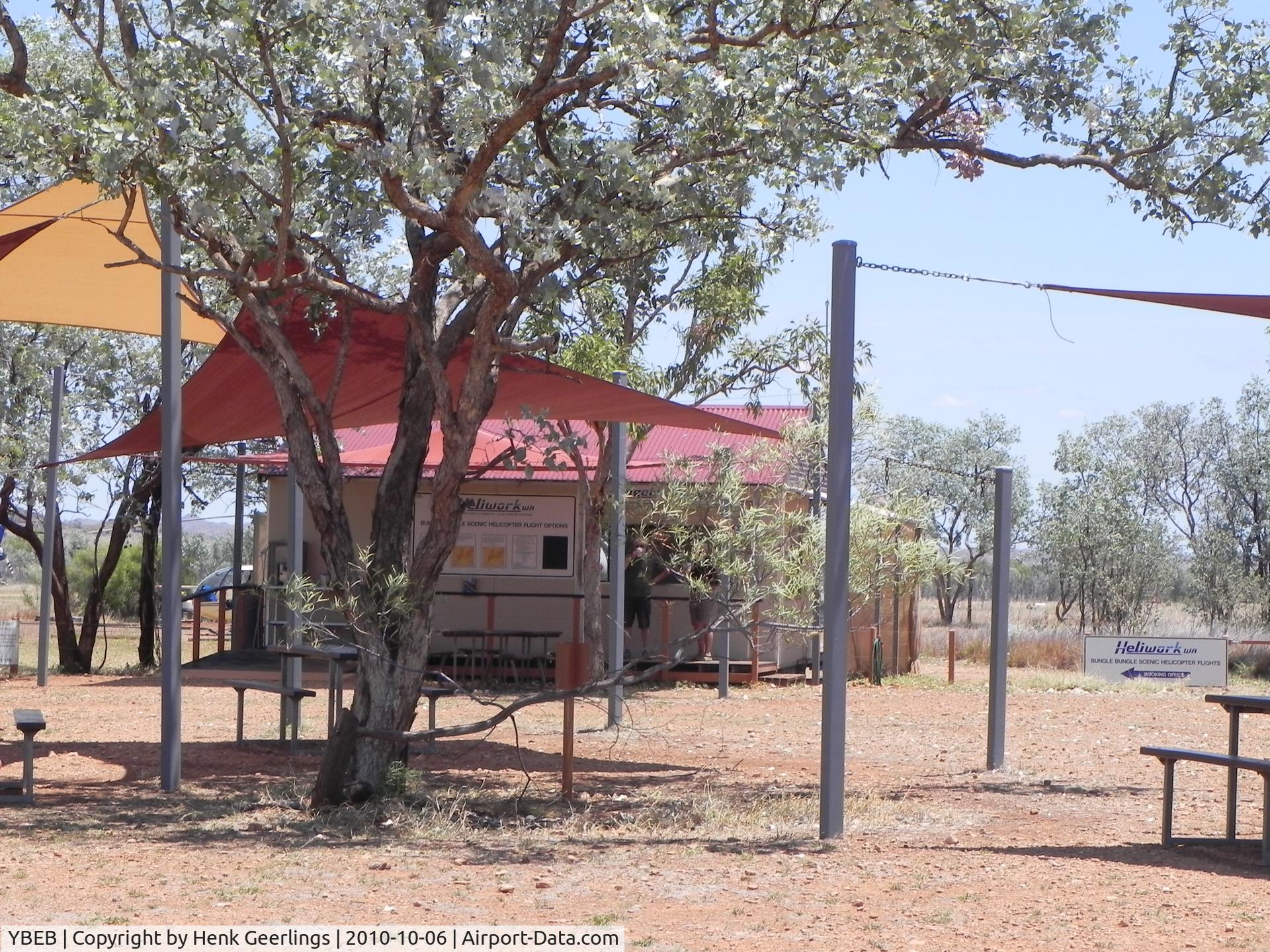 YBEB Airport - Bellburn Airstrip , Kimberley's , WA

Check in for Helicopter flt over Bungle Bungle's by Slingair Heli Work