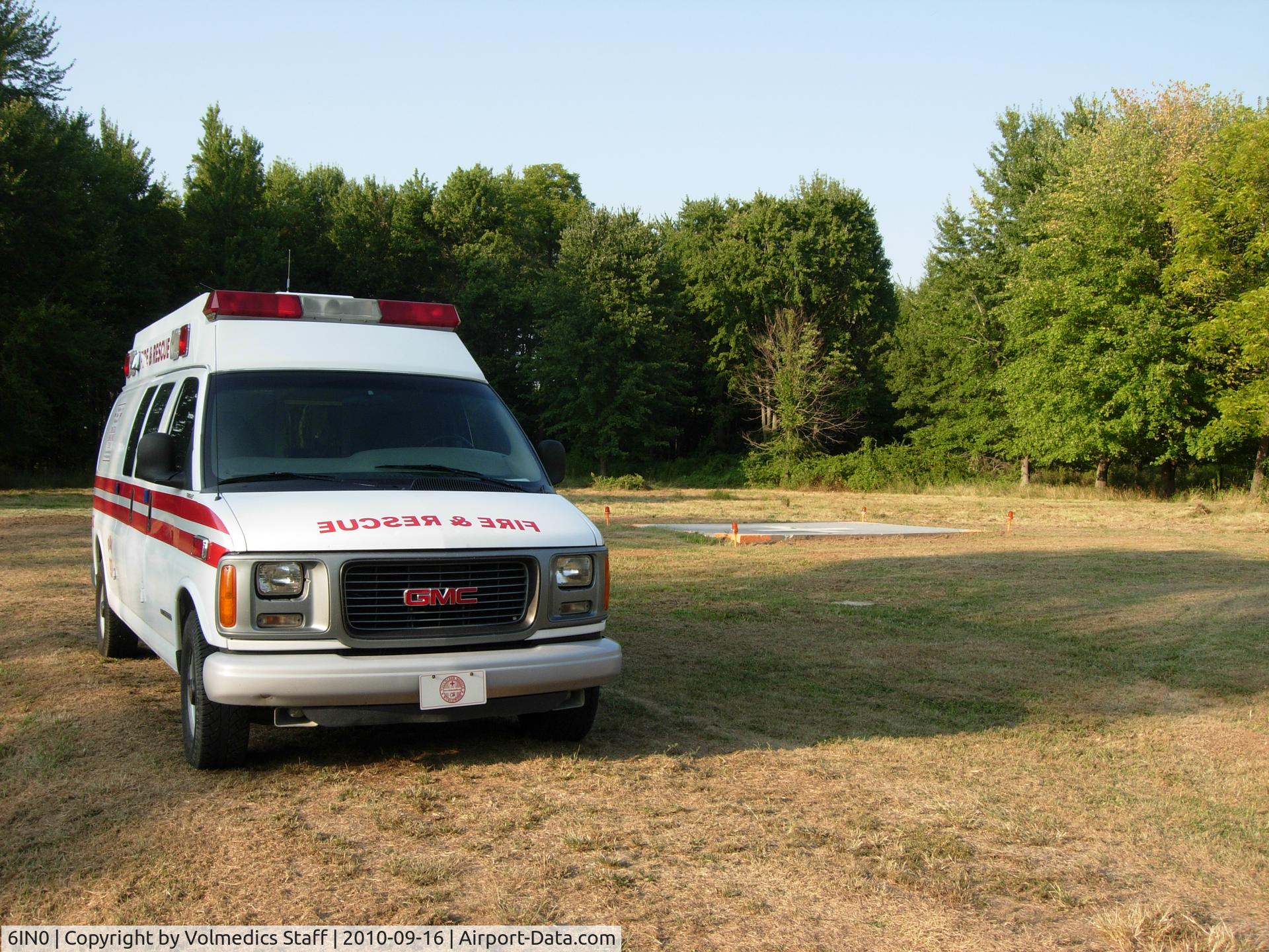 Volmedics Heliport (6IN0) - ONE HELIPAD AT VOLMEDICS WHERE AMBULANCES CAN BE LOADED