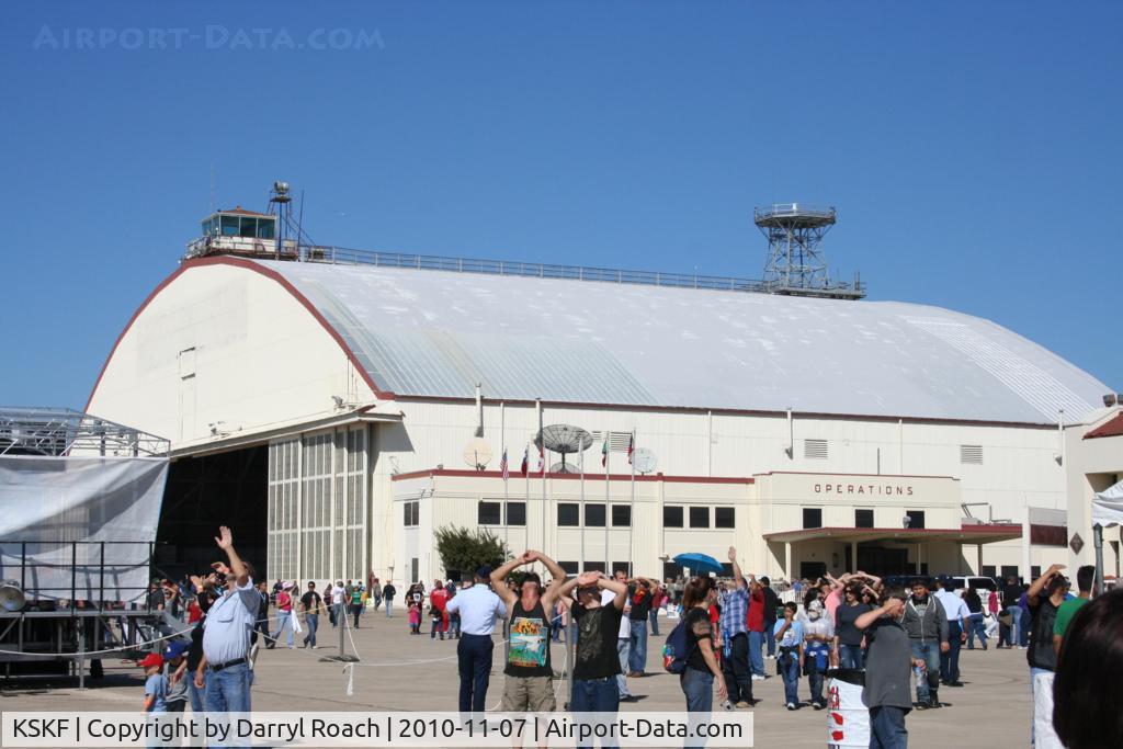 Lackland Afb (kelly Fld Annex) Airport (SKF) - The old hangar during Airfest 2010.