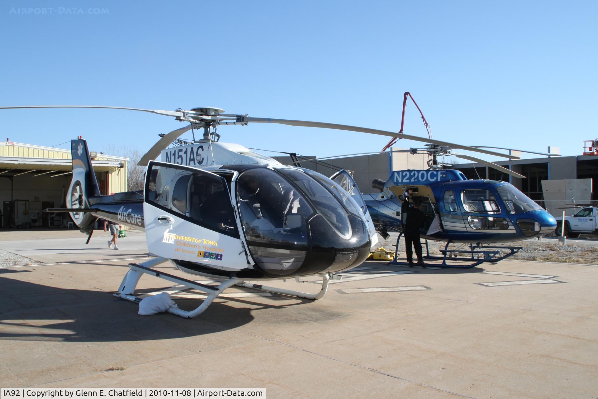 University Of Iowa Hospitals & Clinic No2 Heliport (IA92) - The Oakdale facility, used for maintenance.  On old State Route 965 north of I-80 in Coralville.