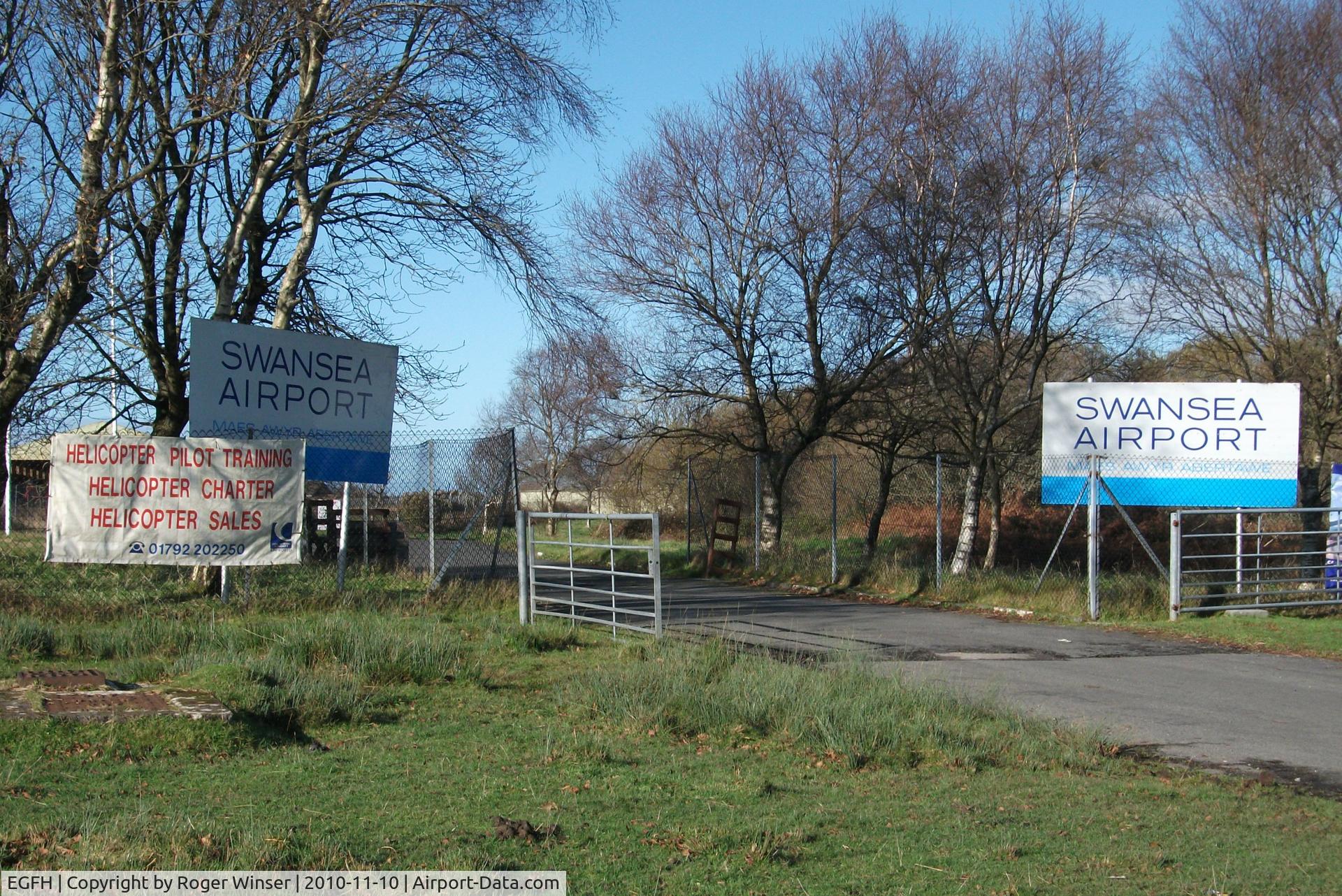 Swansea Airport, Swansea, Wales United Kingdom (EGFH) - Entrance to Swansea Airport