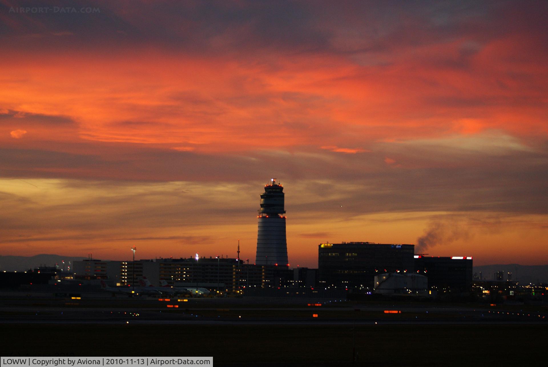Vienna International Airport, Vienna Austria (LOWW) - VIE @ Sunset