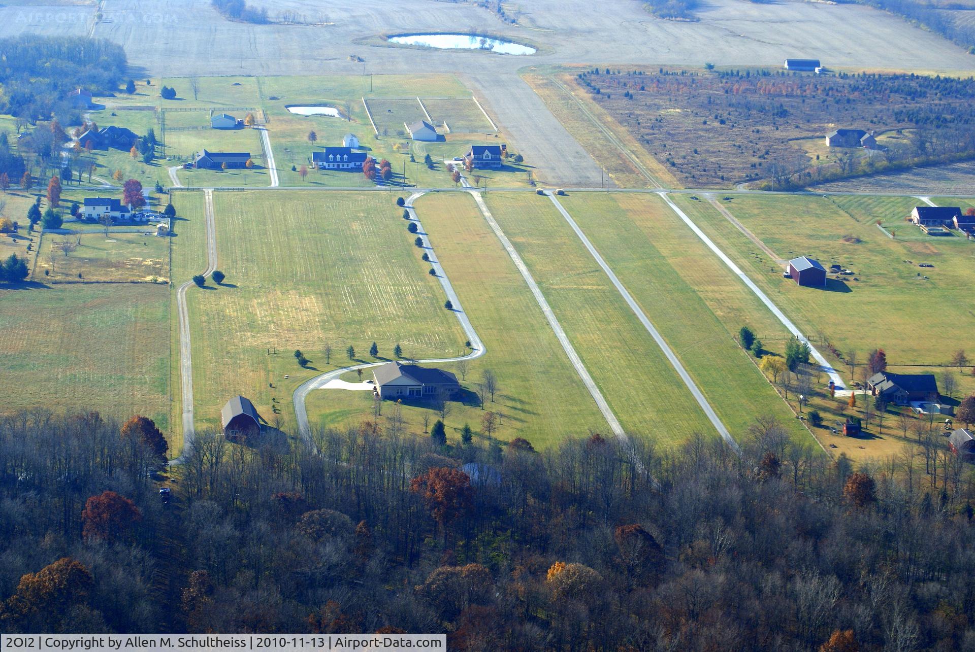 Air Jordan Airport (2OI2) - Looking SSW.  See other photo for description of runway location.