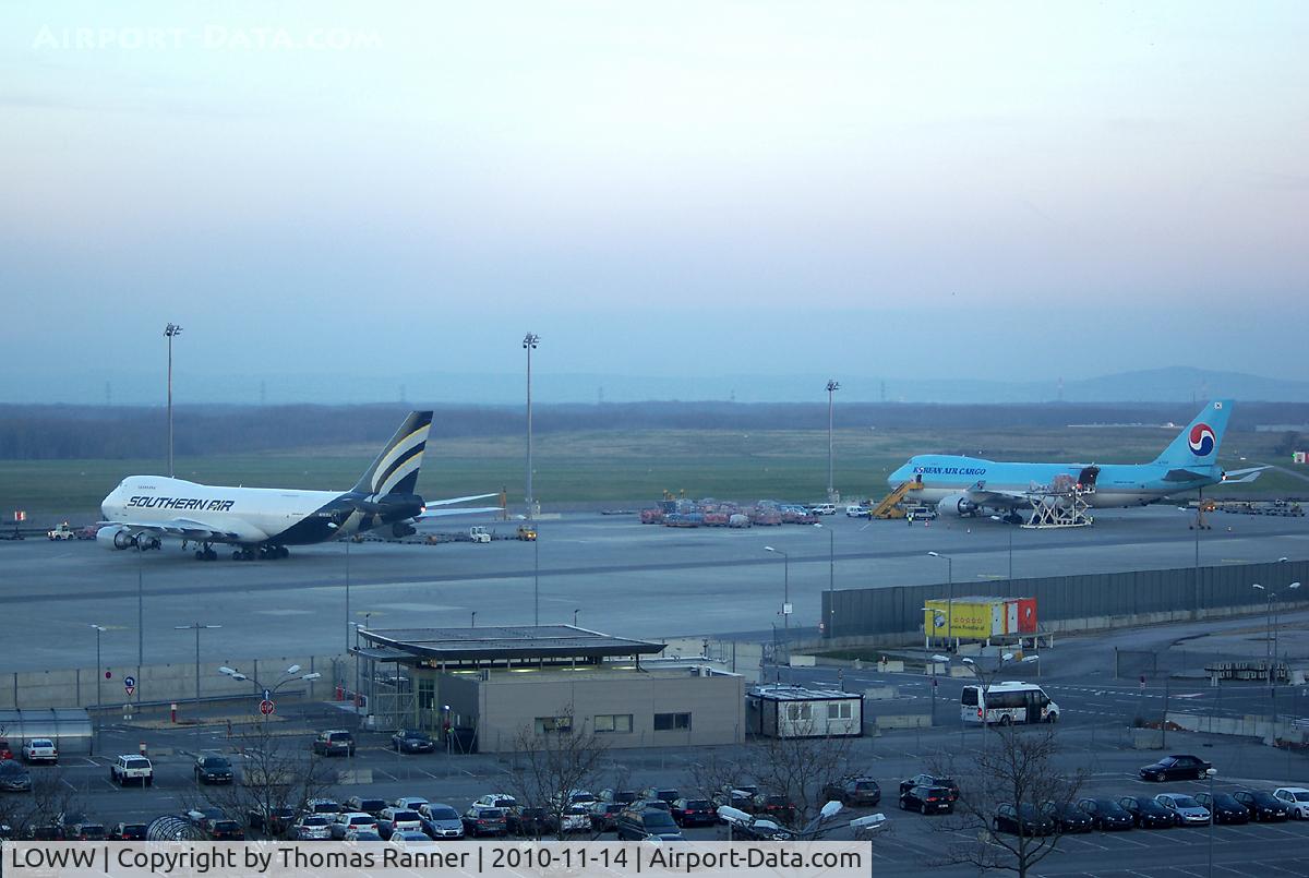 Vienna International Airport, Vienna Austria (LOWW) - evening cargo 747's at LOWW
