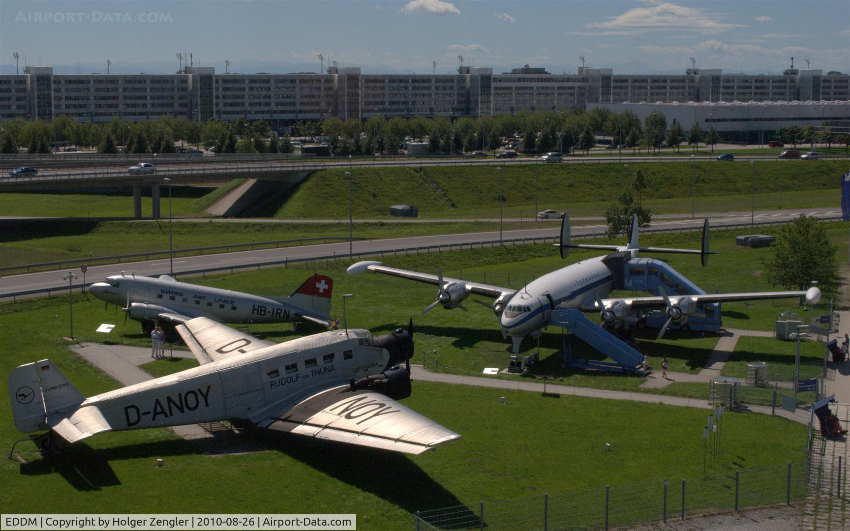 Munich International Airport (Franz Josef Strauß International Airport), Munich Germany (EDDM) - View from visitor´s hill.