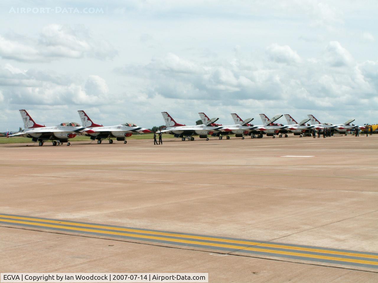 RAF Fairford Airport, Fairford, England United Kingdom (EGVA) - F-16C&D/Thunderbirds ADS/RIAT Fairford