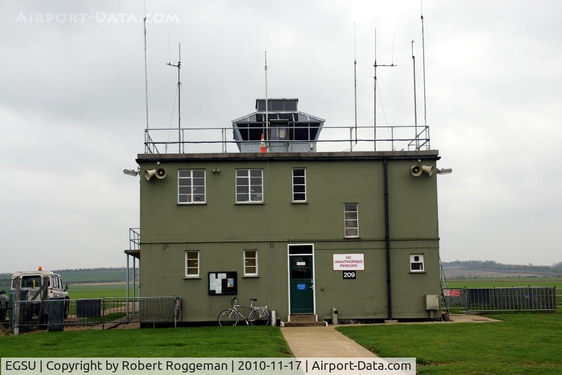 Duxford Airport, Cambridge, England United Kingdom (EGSU) - Controletower.Backside.