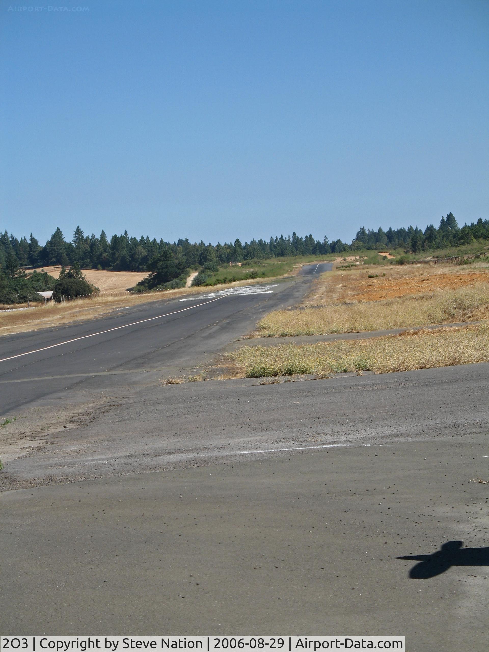 Angwin-parrett Field Airport (2O3) - RWY 34 runs slightly uphill at Virgil O. Parrett Field, Angwin, CA 