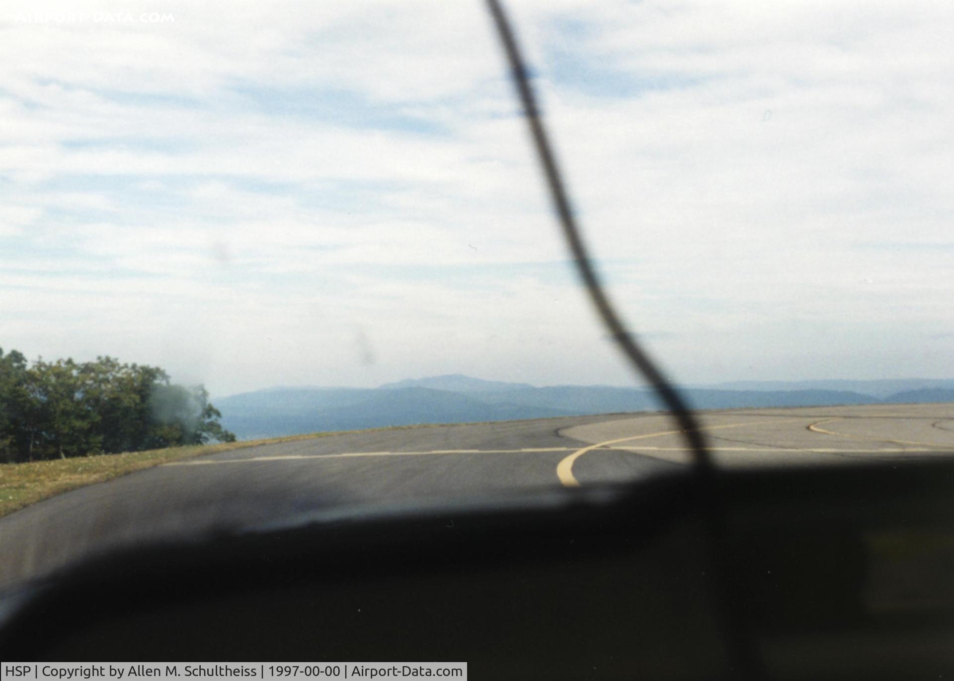 Ingalls Field Airport (HSP) - Looking NE while approaching run-up pad for 25.