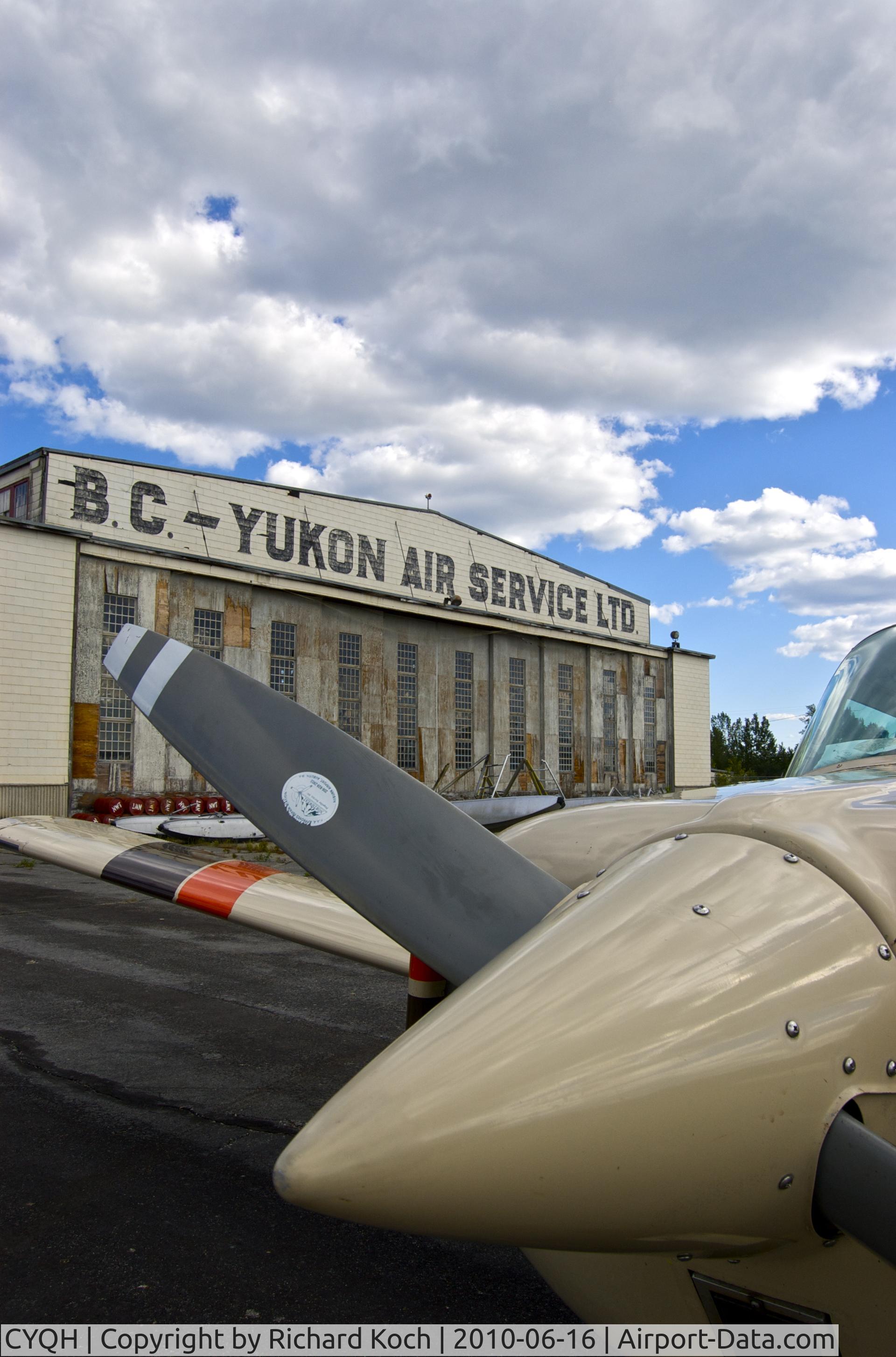 Watson Lake Airport, Watson Lake, Yukon Canada (CYQH) - Abandoned hangar at Watson Lake
