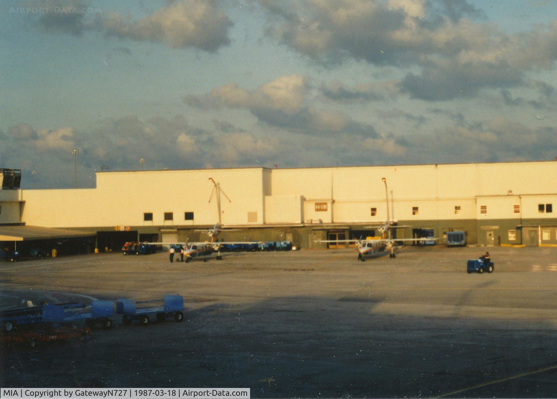 Miami International Airport (MIA) - Air South (of Homestead, FL) Trislanders, N905GD and N906GD, parked at gate H-1B on the old H concourse. Air South ceased oper'ns. 3 months after this photo was taken.