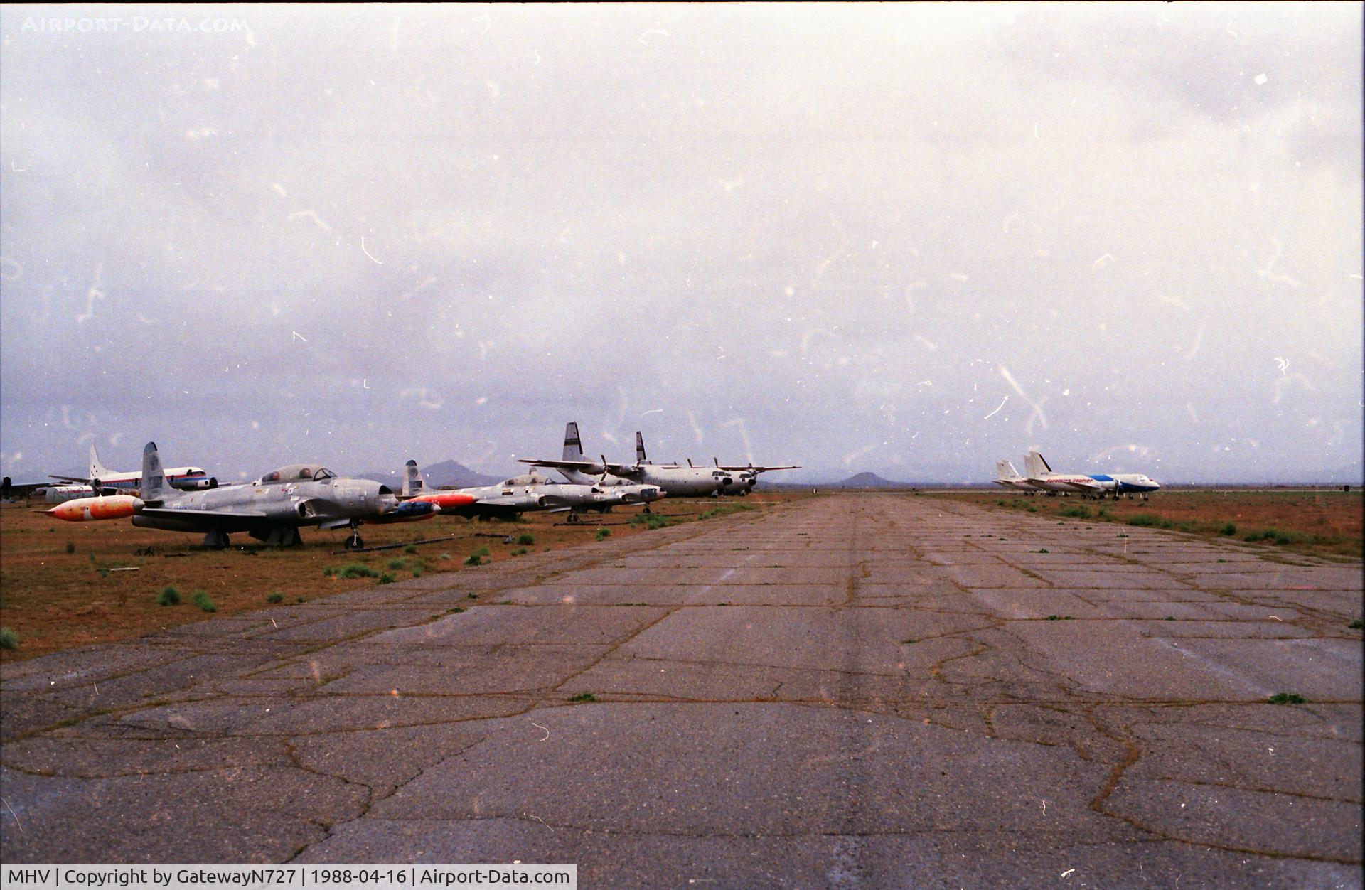 Mojave Airport (MHV) - T-33's and, I believe, a Vickers Vanguard or Electra.