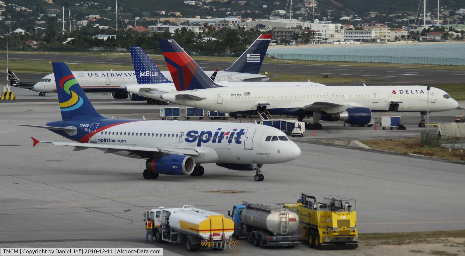 Princess Juliana International Airport, Philipsburg, Sint Maarten Netherlands Antilles (TNCM) - A busy day on the ramp at TNCM