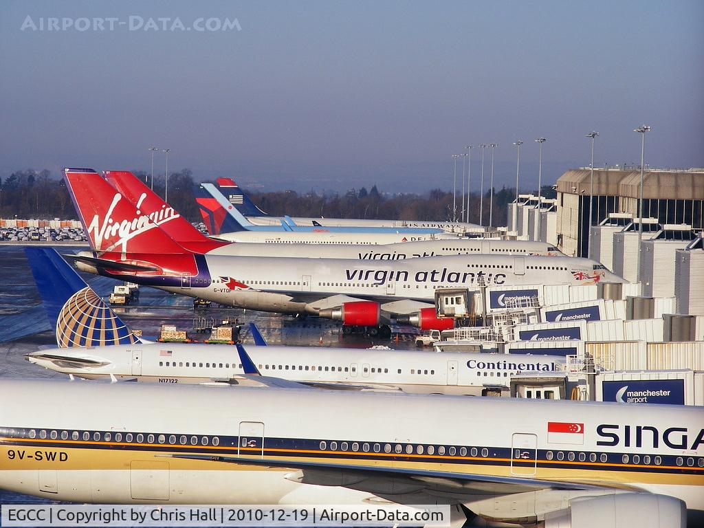 Manchester Airport, Manchester, England United Kingdom (EGCC) - a busy day on T2 at MAN